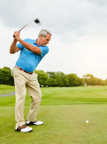 Guy teeing off
